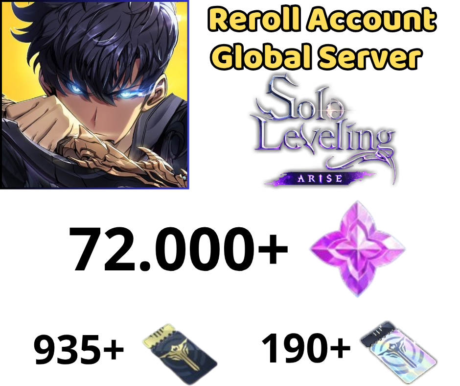 SoloLeveling : Arise Reroll 72k+ essence stones